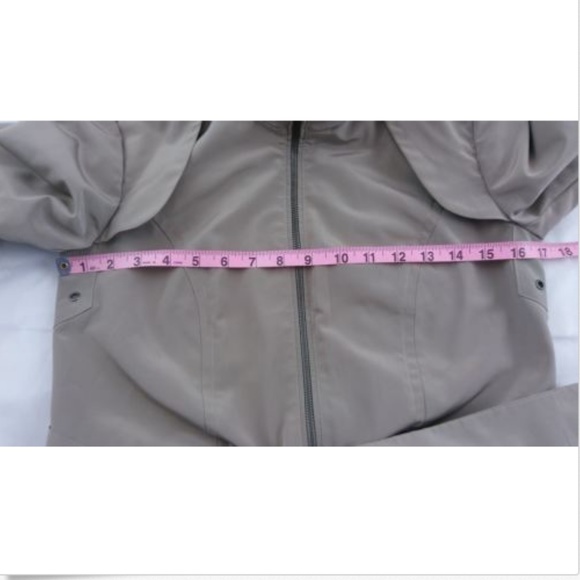 Cole Haan Womens XS Khaki Rainwear Trenchcoat Hood - Picture 4 of 8